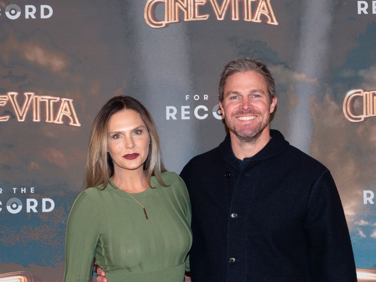 Cassandra Amell and Stephen Amell at 