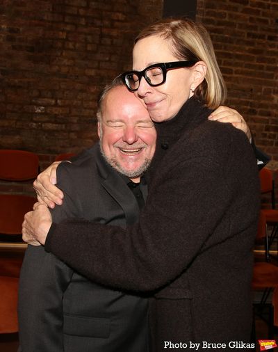 David Nellist and Allison Janney Photo