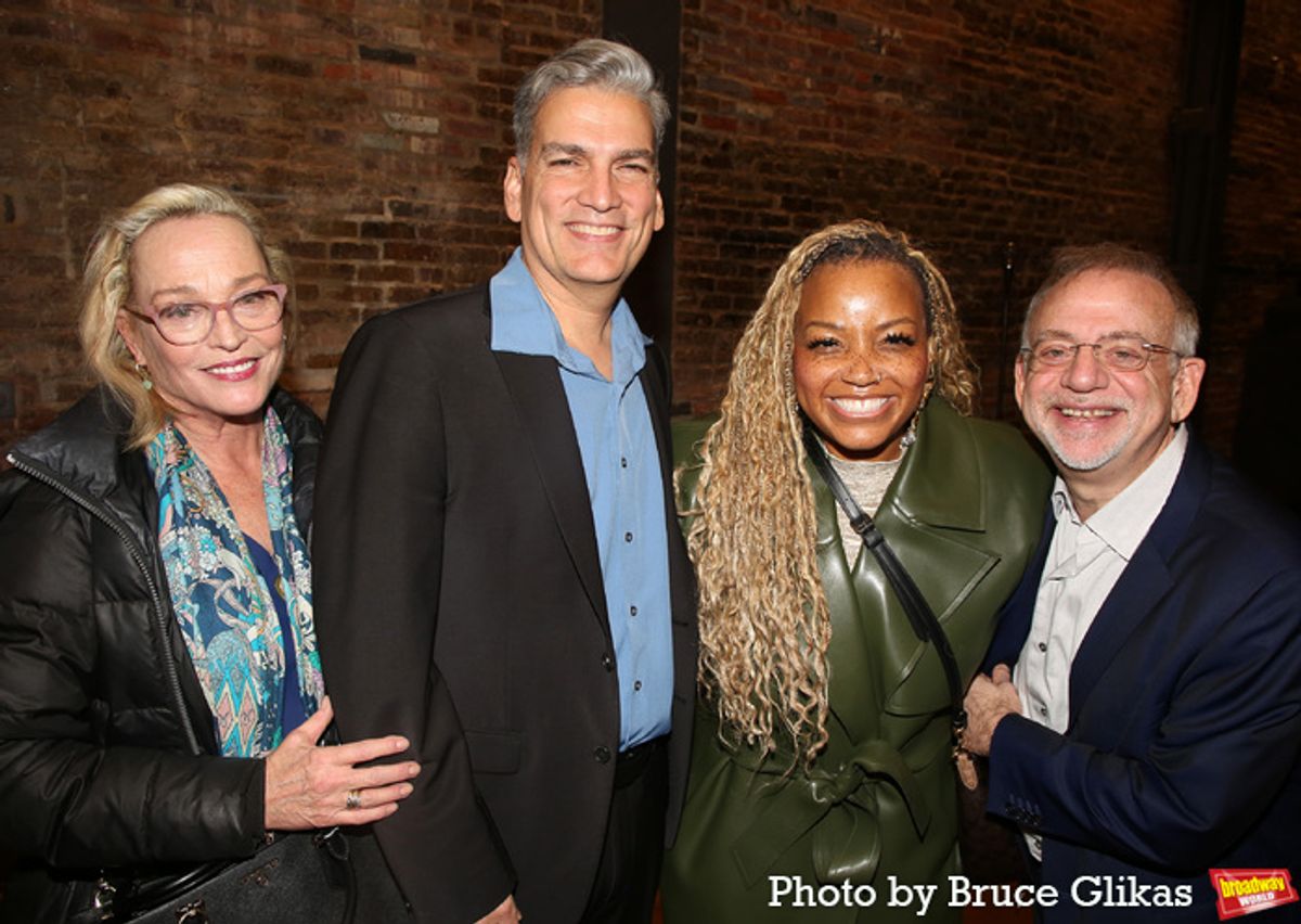 Allison Mackie, Producer Lou Mirabal, Marisha Wallace and Marc Shaiman at 
