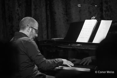 Joshua Richman on piano. Photo credit: Conor Weiss Photo