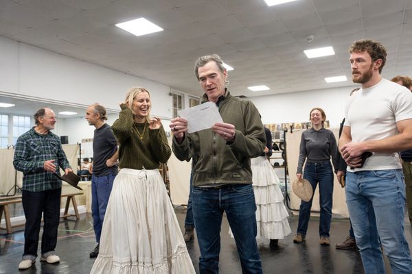 Denise Gough, Billy Crudup, Joshua Hill, and company Photo