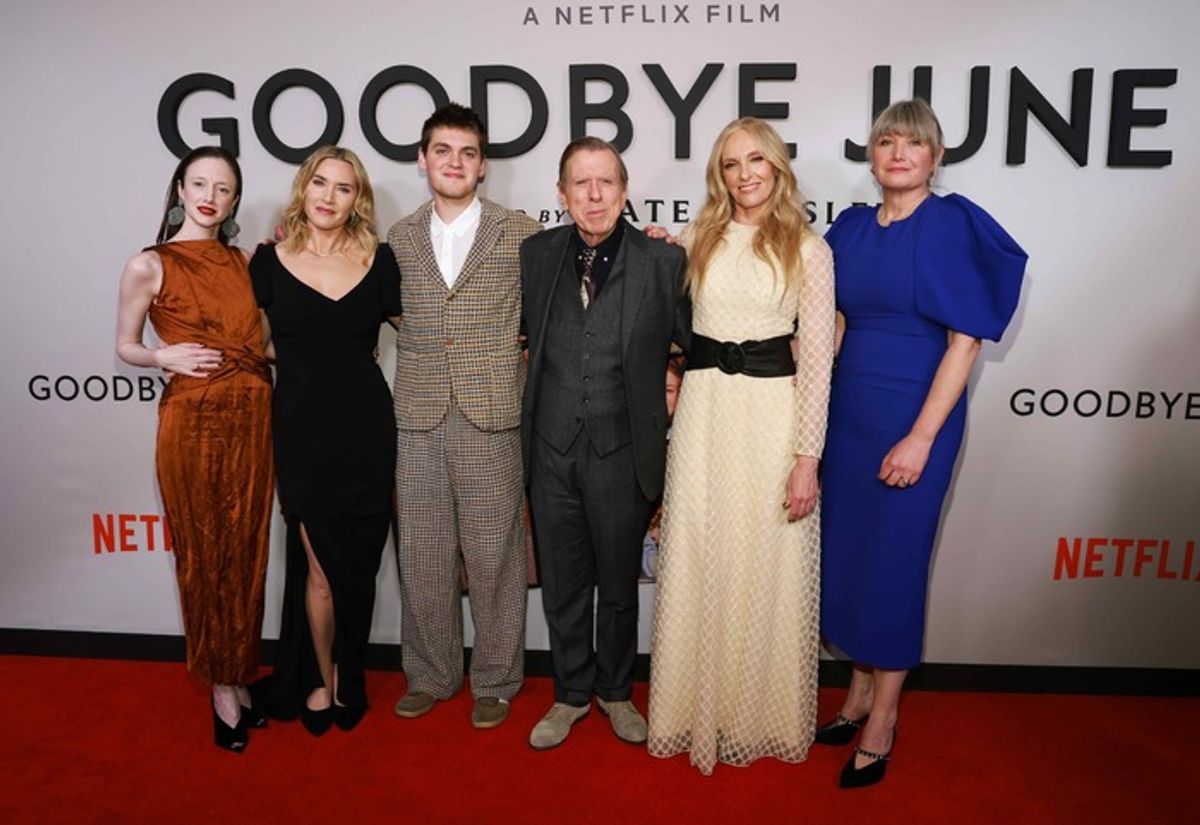 Andrea Riseborough, Kate Winslet, Joe Anders, Timothy Spall, Toni Collette and Kate Solomon at 