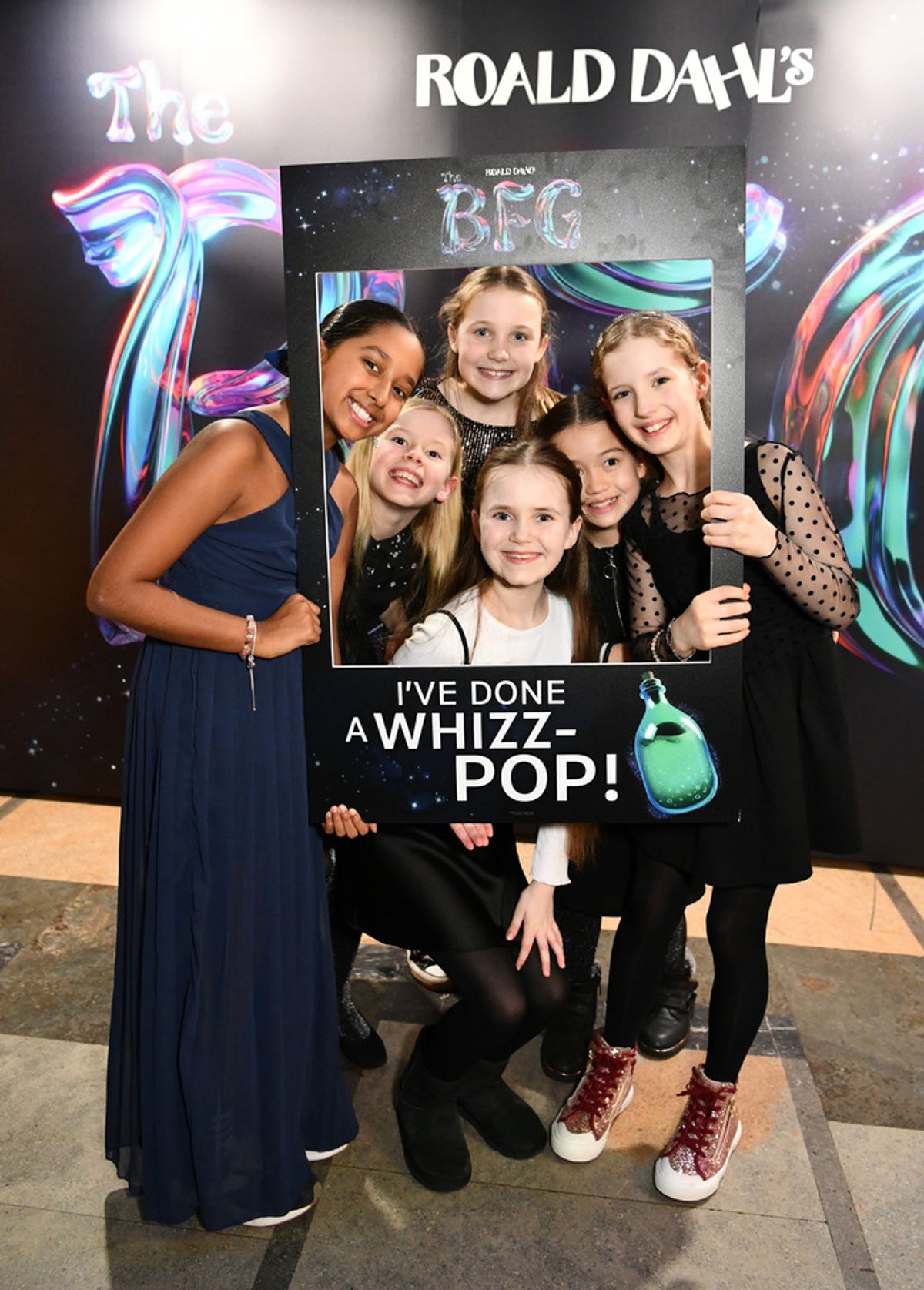 Uma Patel, Elsie Aslett, Ellemie Shivers, Charlotte Jones, Maisy Lee, Martha Bailey Vine at 