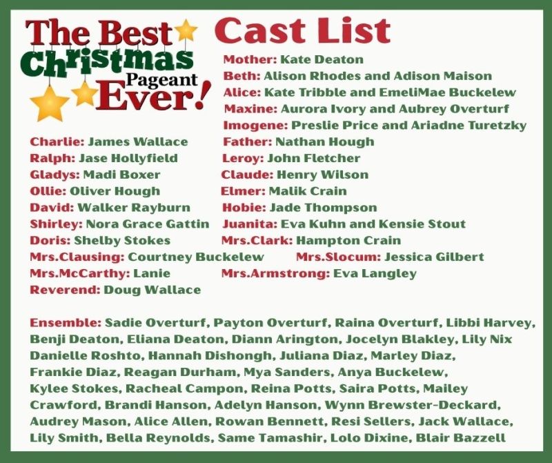Review: THE BEST CHRISTMAS PAGEANT EVER at The Pocket Community Theatre in Hot Springs Review: THE BEST CHRISTMAS PAGEANT EVER at The Pocket Community Theatre in Hot Springs Image