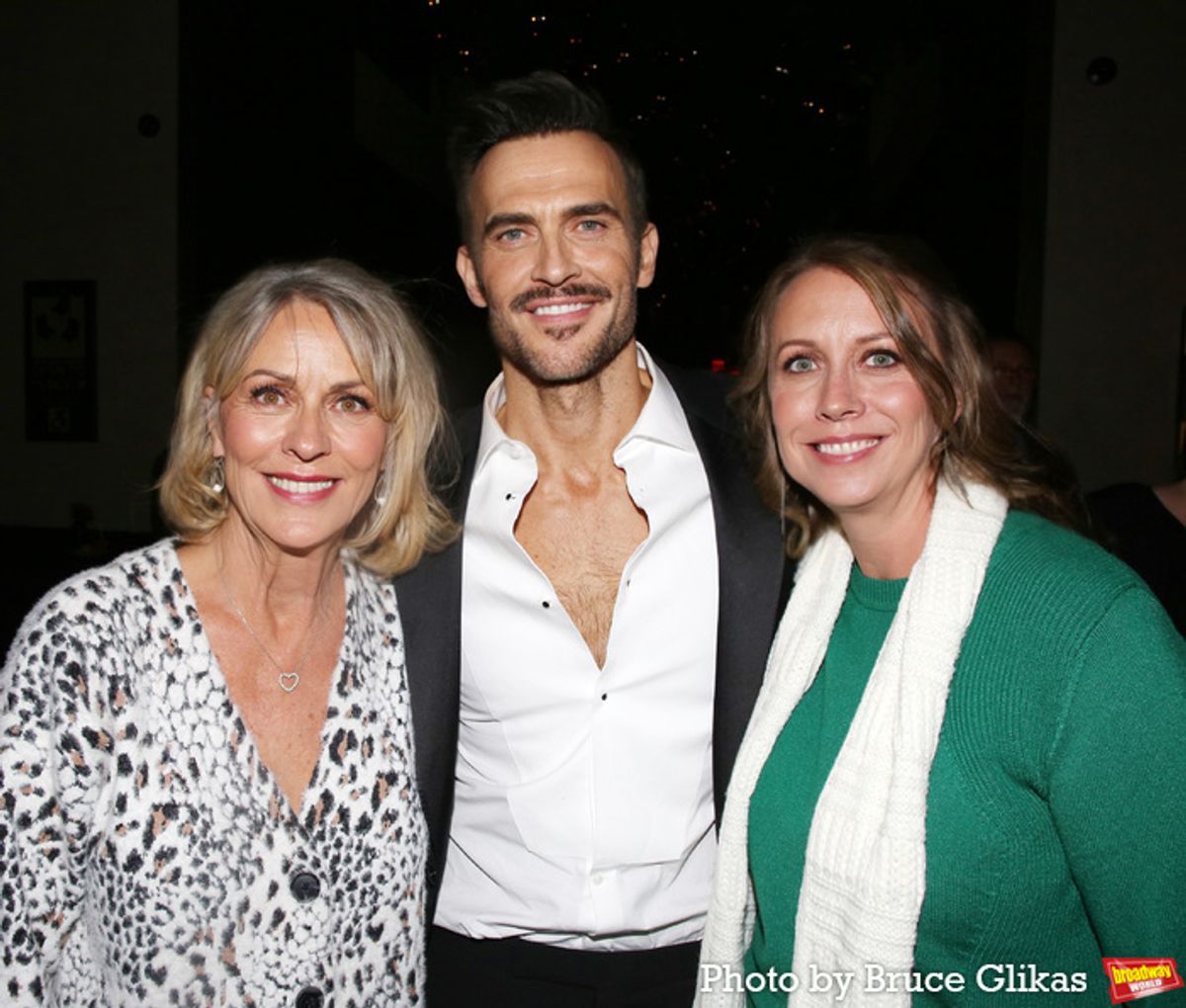 Sherri Jackson, Cheyenne Jackson and Amber Ellersick at 