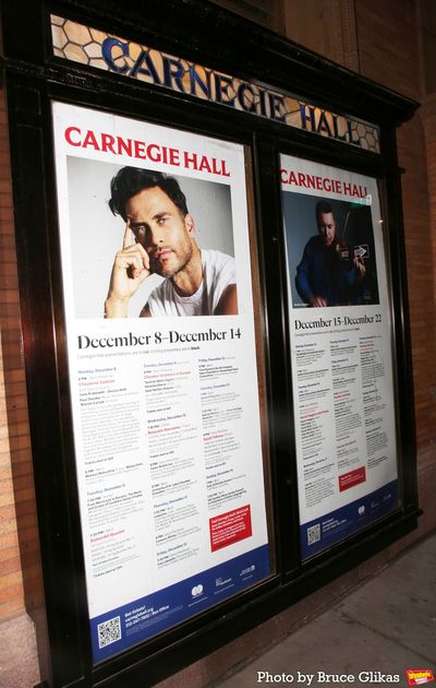 Signage for Cheyenne Jackson at Carnegie Hall Photo