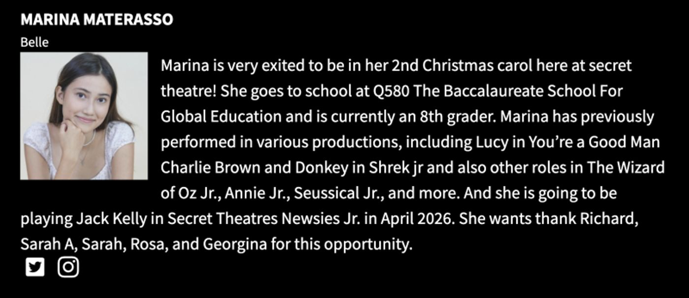 Stage Mag Spotlight: The Secret Theatre's A CHRISTMAS CAROL  Image