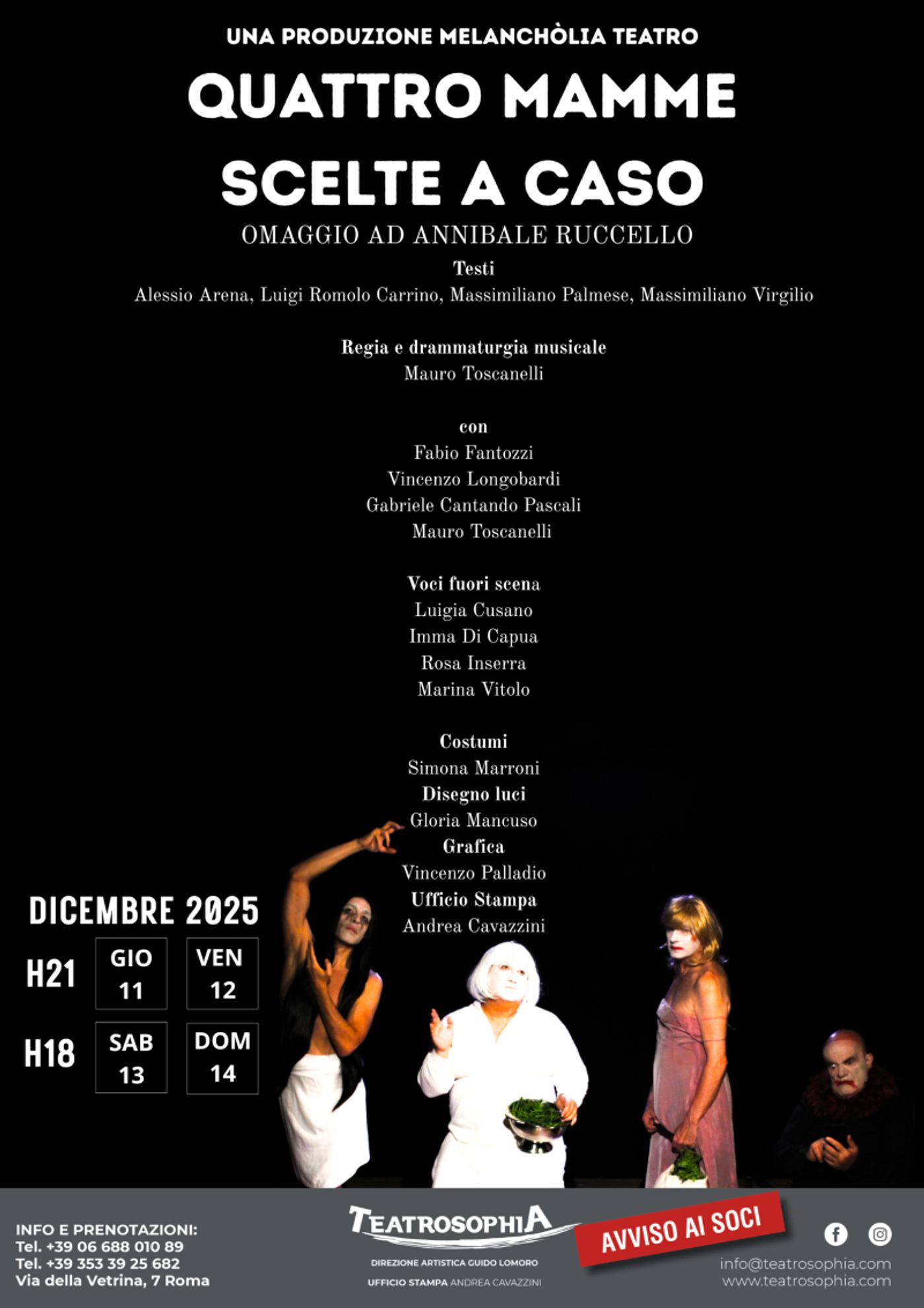 Review: QUATTRO MAMME SCELTE A CASO al TEATROSOPHIA Review: QUATTRO MAMME SCELTE A CASO al TEATROSOPHIA Image