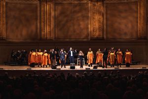 Cheyenne Jackson with Vy Higginsen’s Sing Harlem Choir @ BroadwayWorld Cheyenne Jackson with Vy Higginsen’s Sing Harlem Choir Photo