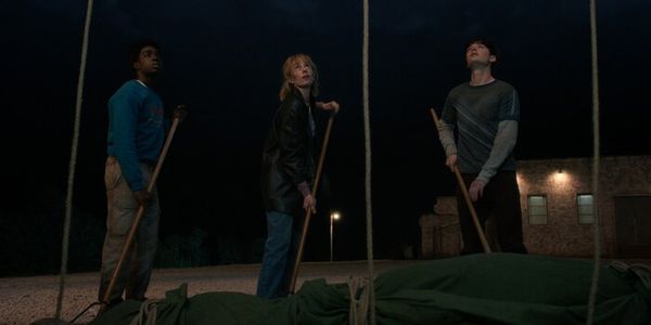 Caleb McLaughlin, Maya Hawke, and Noah Schnapp Photo