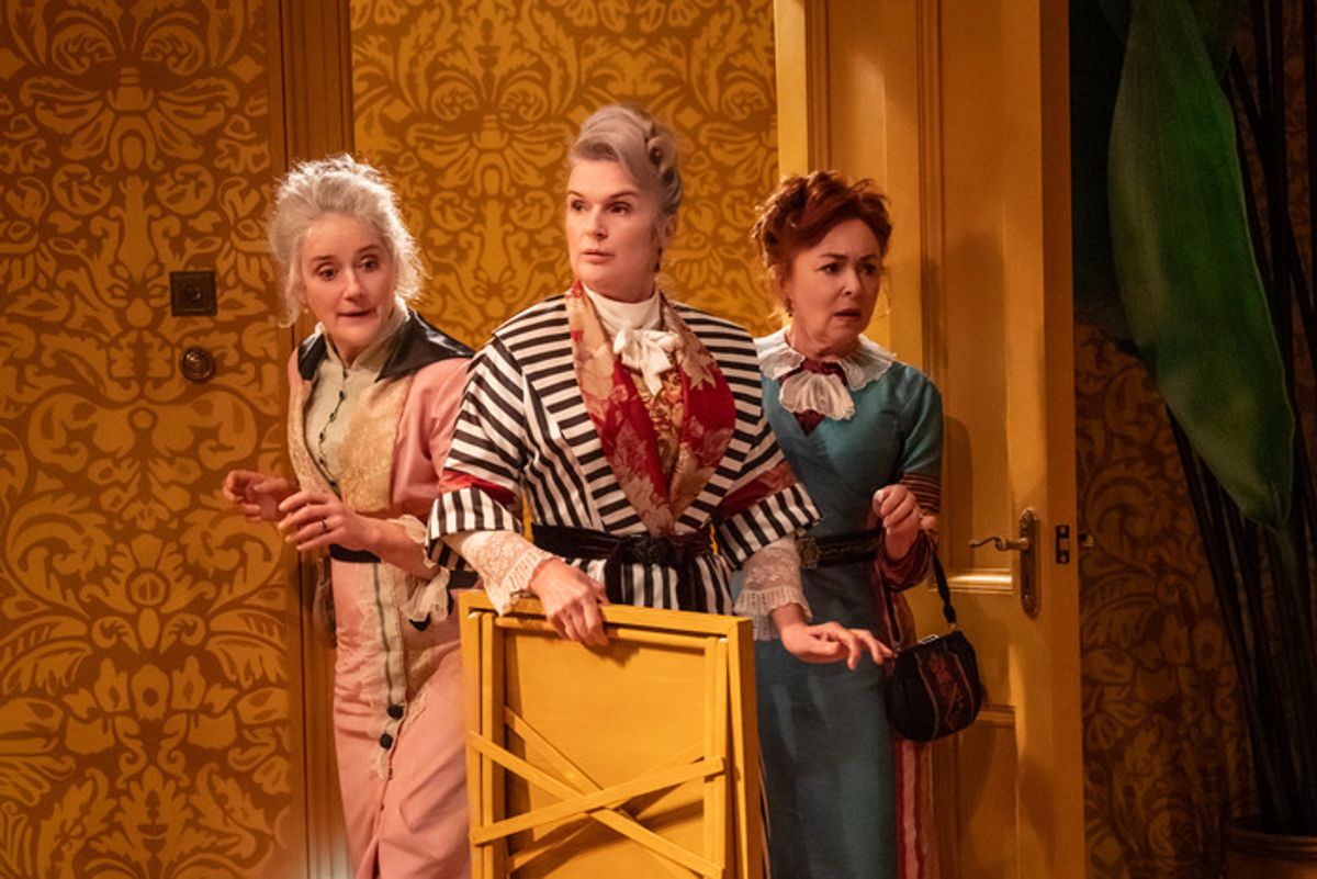 Sophie Thompson, Siobhan Finneran and Samantha Spiro  at 