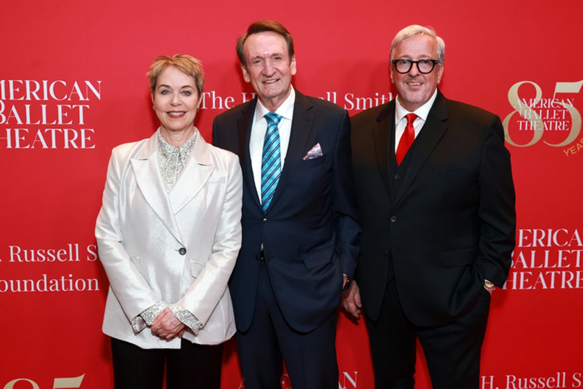 BEVERLY HILLS, CALIFORNIA - DECEMBER 15: (L-R) Susan Jaffe, Artistic Director, ABT, honoree Stewart R. Smith and Barry Hughson, Executive Director, ABT  attends American Ballet Theatre's (ABT) Holiday Benefit at The Beverly Hilton on December 15, 2025 in Beverly Hills, California. (Photo by Matt Winkelmeyer/Getty Images for American Ballet Theatre (ABT)) at 