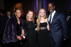 BEVERLY HILLS, CALIFORNIA - DECEMBER 15: (L-R) Ryan Michelle Bathe, Challen Cates, Jasper McPherson and Sterling K. Brown attend American Ballet Theatre's (ABT) Holiday Benefit at The Beverly Hilton on December 15, 2025 in Beverly Hills, California. (Photo by Emma McIntyre/Getty Images for American Ballet Theatre (ABT)) @ BroadwayWorld BEVERLY HILLS, CALIFORNIA - DECEMBER 15: (L-R) Ryan Michelle Bathe, Challen Cates, Ja Photo