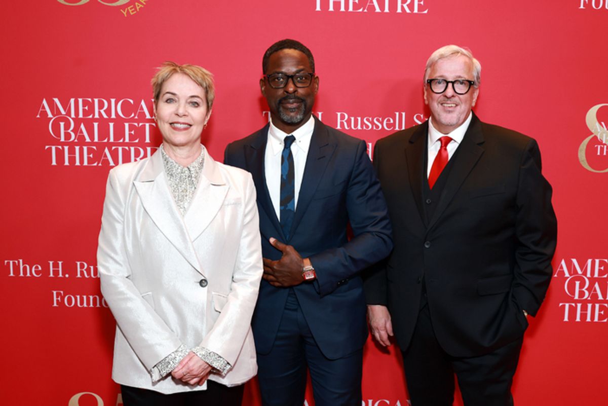 BEVERLY HILLS, CALIFORNIA - DECEMBER 15: (L-R) Susan Jaffe, Artistic Director, ABT, Sterling K. Brown, and Barry Hughson, Executive Director, ABT attend American Ballet Theatre's (ABT) Holiday Benefit at The Beverly Hilton on December 15, 2025 in Beverly Hills, California. (Photo by Matt Winkelmeyer/Getty Images for American Ballet Theatre (ABT)) at 