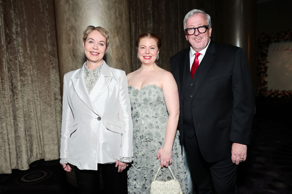 BEVERLY HILLS, CALIFORNIA - DECEMBER 15: (L-R) Susan Jaffe, Artistic Director, ABT, Ashley Hughson and Barry Hughson, Executive Director, ABT attend American Ballet Theatre's (ABT) Holiday Benefit at The Beverly Hilton on December 15, 2025 in Beverly Hills, California. (Photo by Emma McIntyre/Getty Images for American Ballet Theatre (ABT)) at 