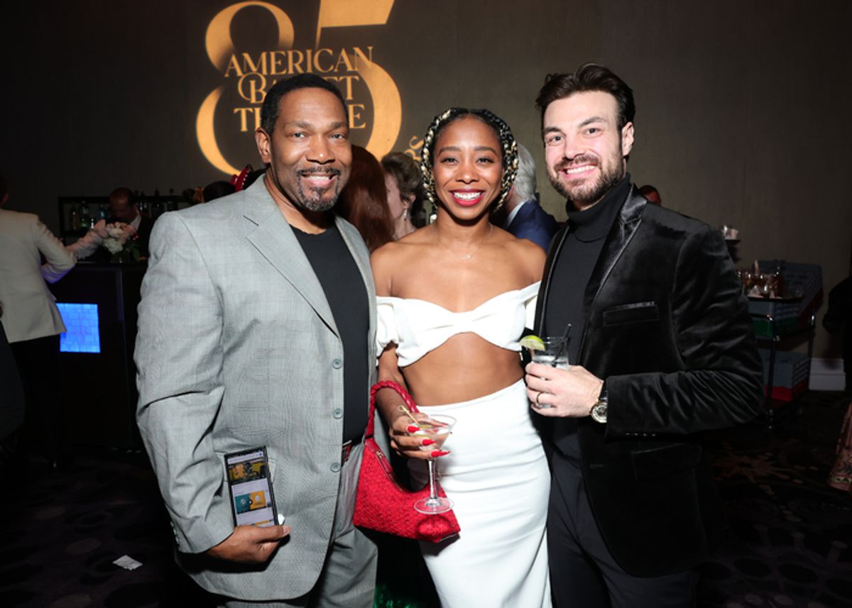BEVERLY HILLS, CALIFORNIA - DECEMBER 15: (C-L) Tori Evans and TJ Shaw attend American Ballet Theatre's (ABT) Holiday Benefit at The Beverly Hilton on December 15, 2025 in Beverly Hills, California. (Photo by Emma McIntyre/Getty Images for American Ballet Theatre (ABT)) at 