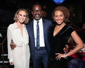 BEVERLY HILLS, CALIFORNIA - DECEMBER 15: (L-R) Keltie Knight, Sterling K. Brown and Ryan Michelle Bathe attend American Ballet Theatre's (ABT) Holiday Benefit at The Beverly Hilton on December 15, 2025 in Beverly Hills, California. (Photo by Emma McIntyre/Getty Images for American Ballet Theatre (ABT)) @ BroadwayWorld BEVERLY HILLS, CALIFORNIA - DECEMBER 15: (L-R) Keltie Knight, Sterling K. Brown and R Photo