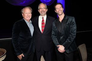 BEVERLY HILLS, CALIFORNIA - DECEMBER 15: (C-L) Andrew F. Barth and James Whiteside attend American Ballet Theatre's (ABT) Holiday Benefit at The Beverly Hilton on December 15, 2025 in Beverly Hills, California. (Photo by Emma McIntyre/Getty Images for American Ballet Theatre (ABT)) @ BroadwayWorld BEVERLY HILLS, CALIFORNIA - DECEMBER 15: (C-L) Andrew F. Barth and James Whiteside at Photo