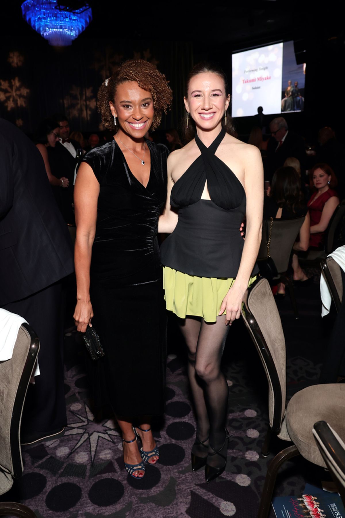 BEVERLY HILLS, CALIFORNIA - DECEMBER 15: (L-R) Ryan Michelle Bathe and Isabella Boylston attend American Ballet Theatre's (ABT) Holiday Benefit at The Beverly Hilton on December 15, 2025 in Beverly Hills, California. (Photo by Emma McIntyre/Getty Images for American Ballet Theatre (ABT)) at 