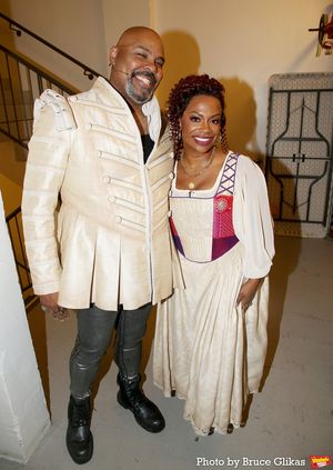 James Monroe Iglehart and Kandi Burruss @ BroadwayWorld James Monroe Iglehart and Kandi Burruss Photo