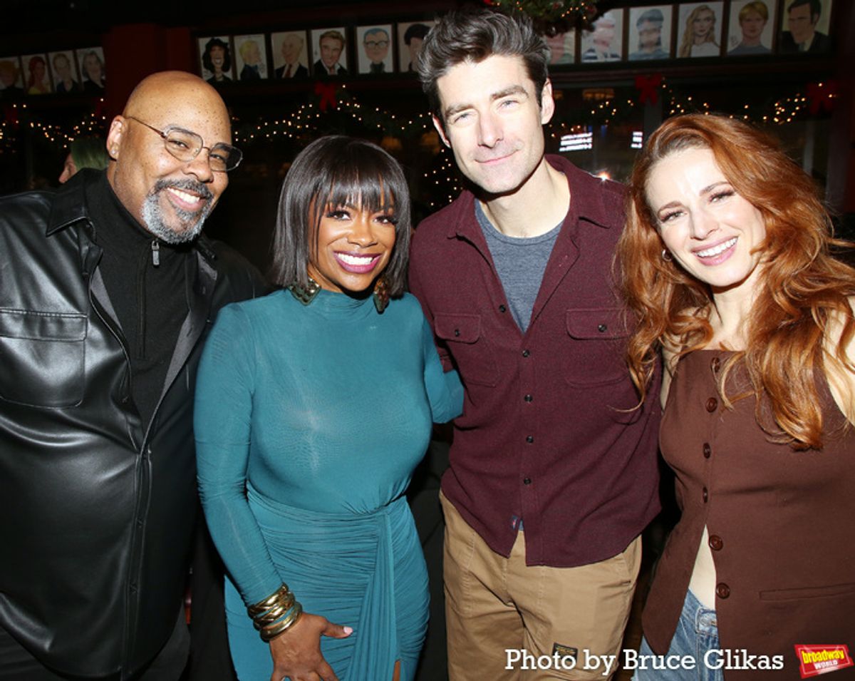 James Monroe Iglehart, Kandi Burruss, Drew Gehling and Teal Wicks at 