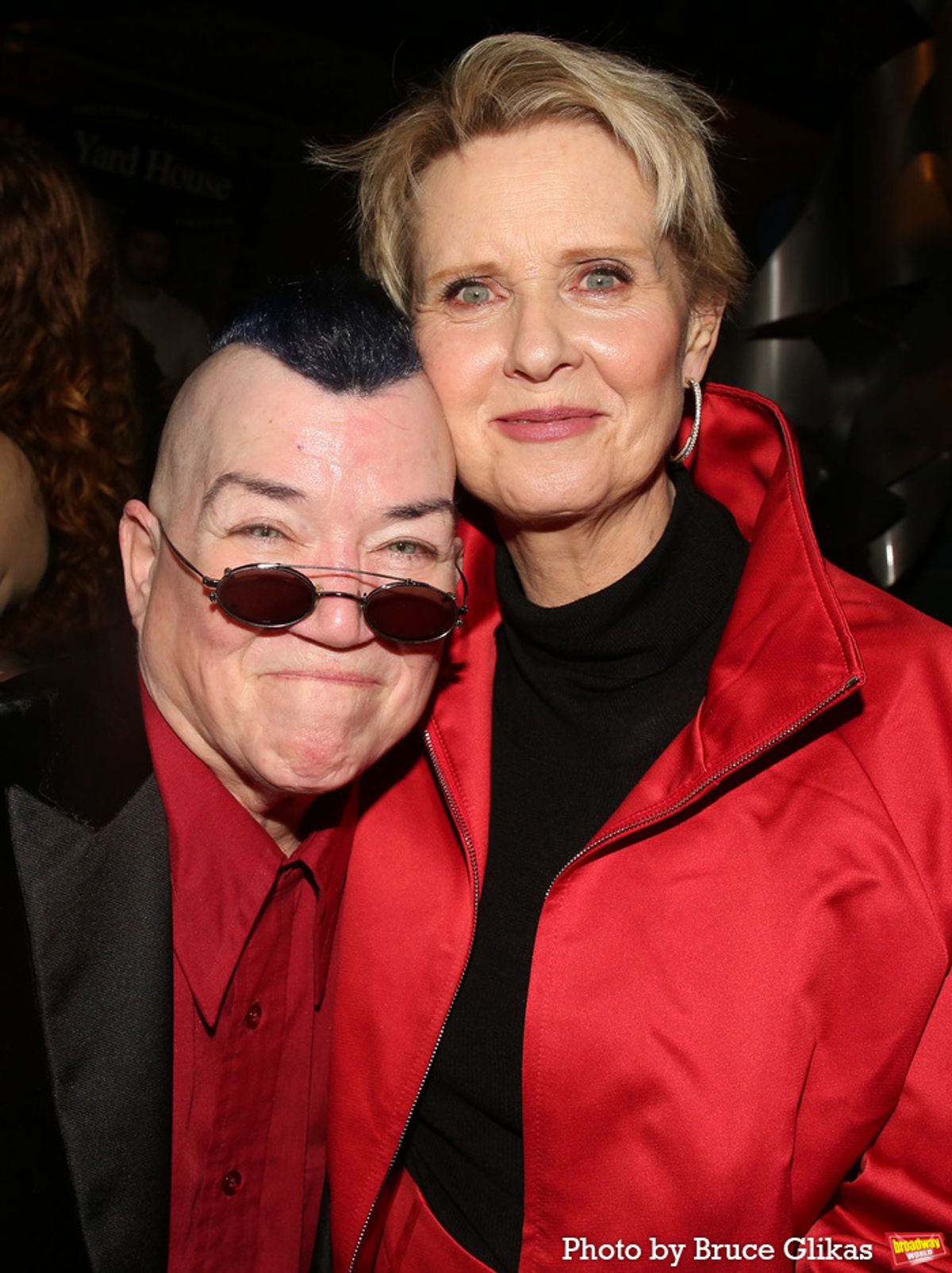 Lea DeLaria and Cynthia Nixon at 