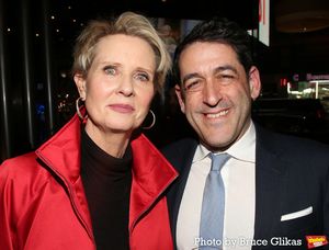 Cynthia Nixon and 2nd Stage Artistic Director Evan Cabnet Photo