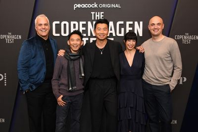 Thomas Brandon, James Wan, Simu Liu, Jennifer Yale, Rob Hackett Photo