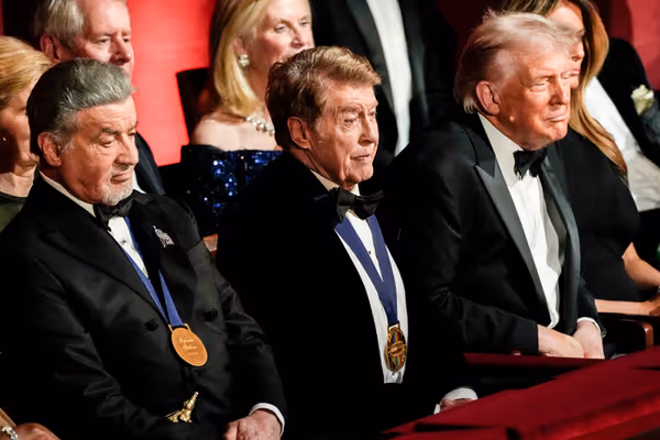 Sylvester Stallone, Michael Crawford, President Donald J. Trump  Photo