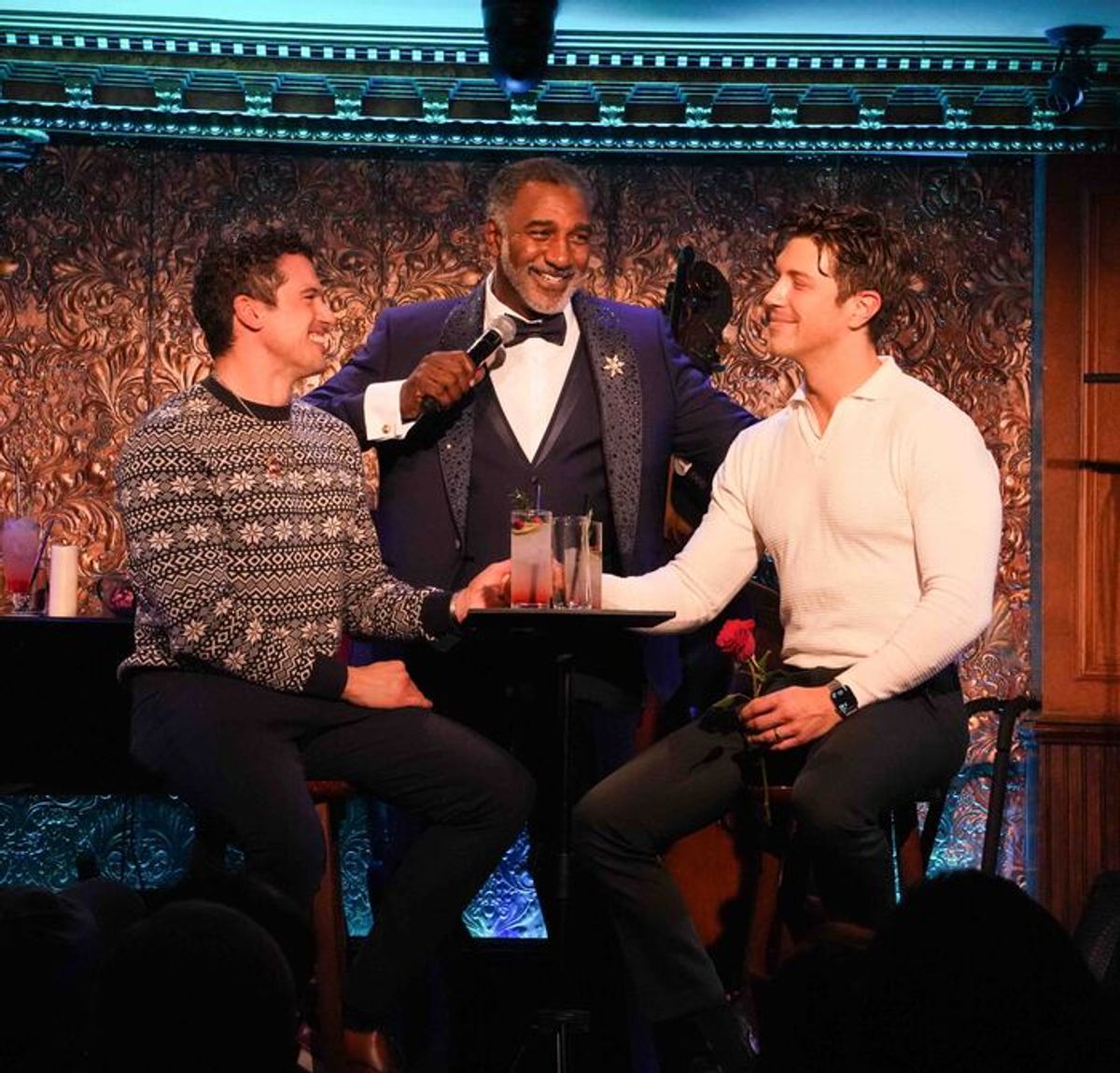 Gio Benitez, Norm Lewis, Tommy DiGario at 