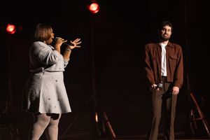Amber Riley and Ben Platt Photo