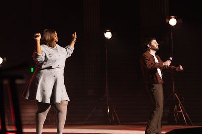 Amber Riley and Ben Platt Photo