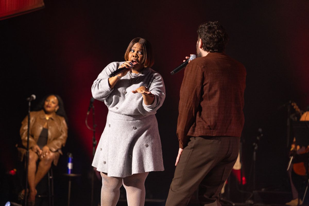 Amber Riley and Ben Platt at 