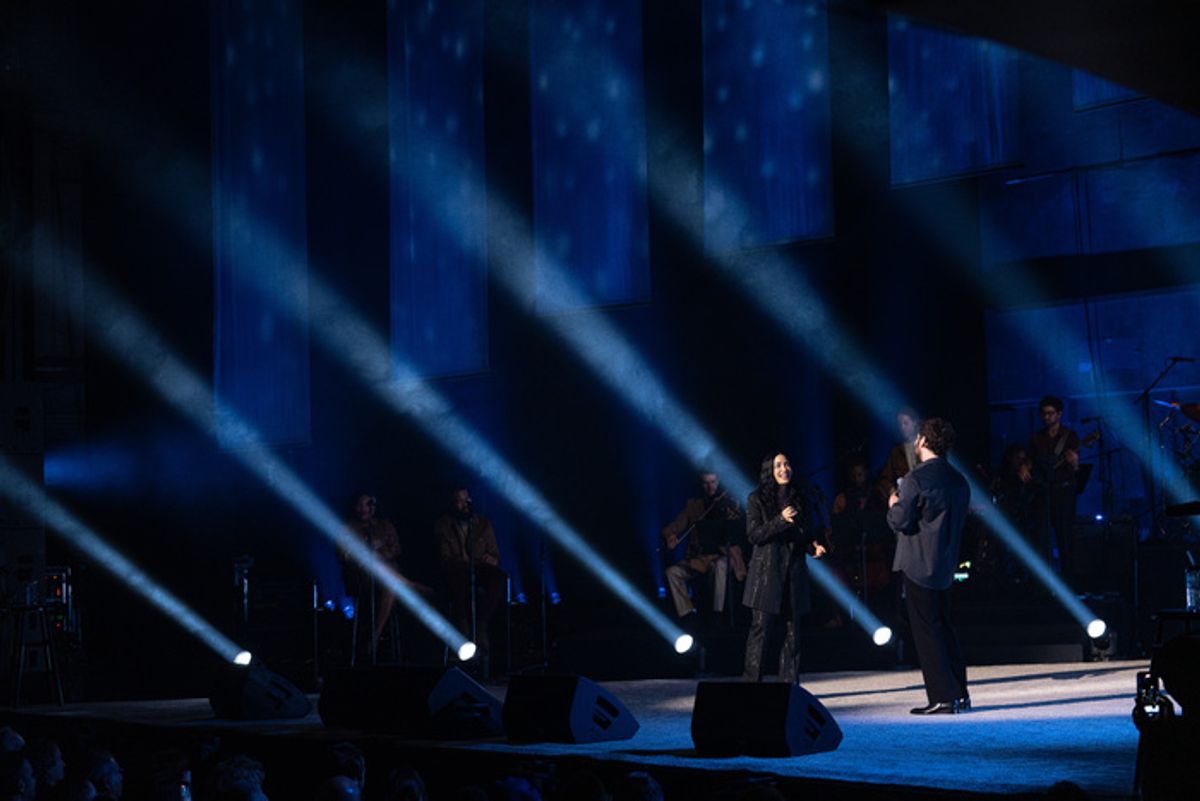 Demi Lovato and Ben Platt at 