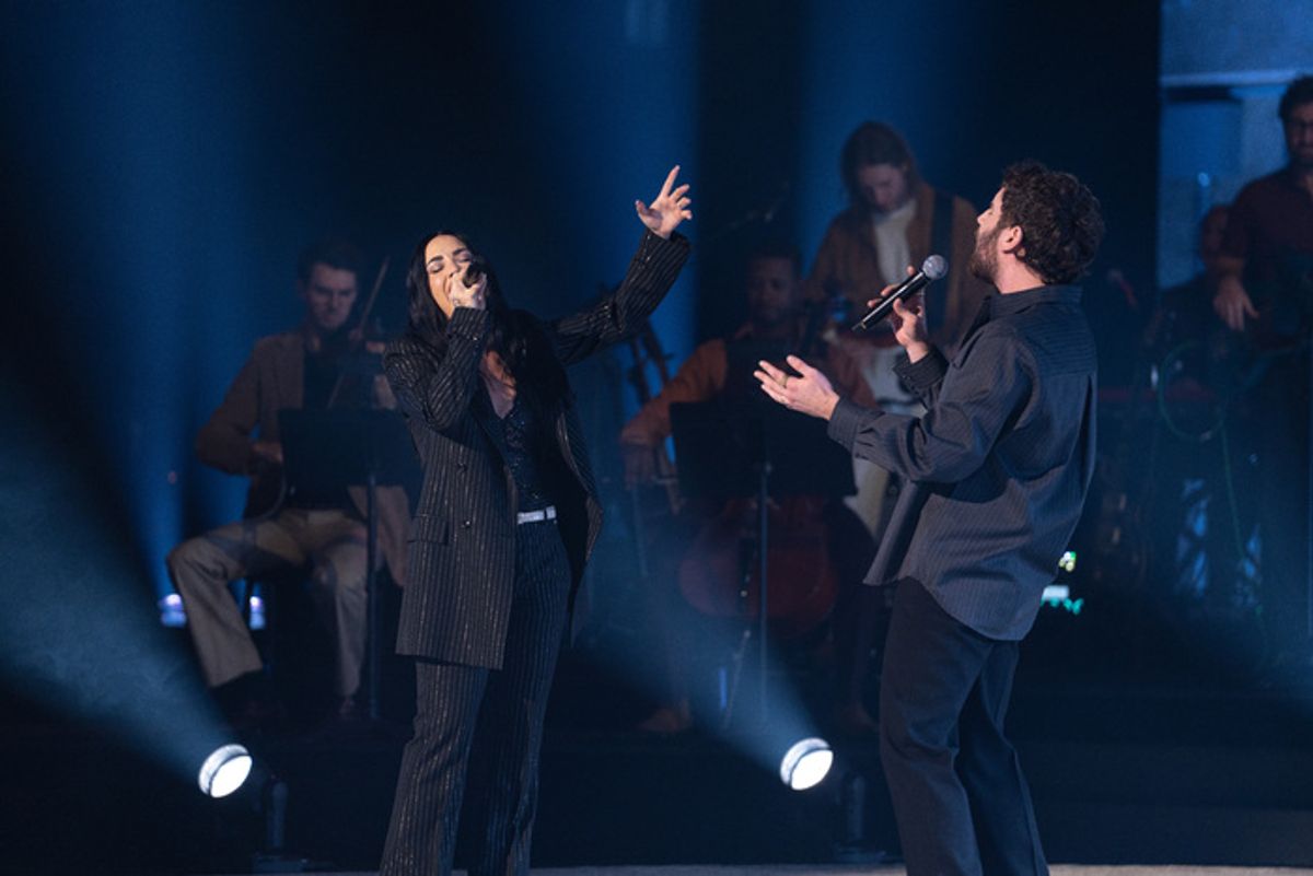 Demi Lovato and Ben Platt at 