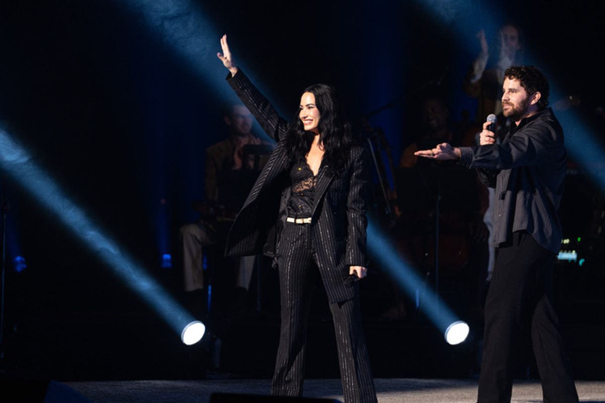 Demi Lovato and Ben Platt at 