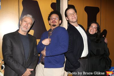 Jon Stewart, Eric Andre, Ike Barinholtz and Abbi Jacobson  Photo