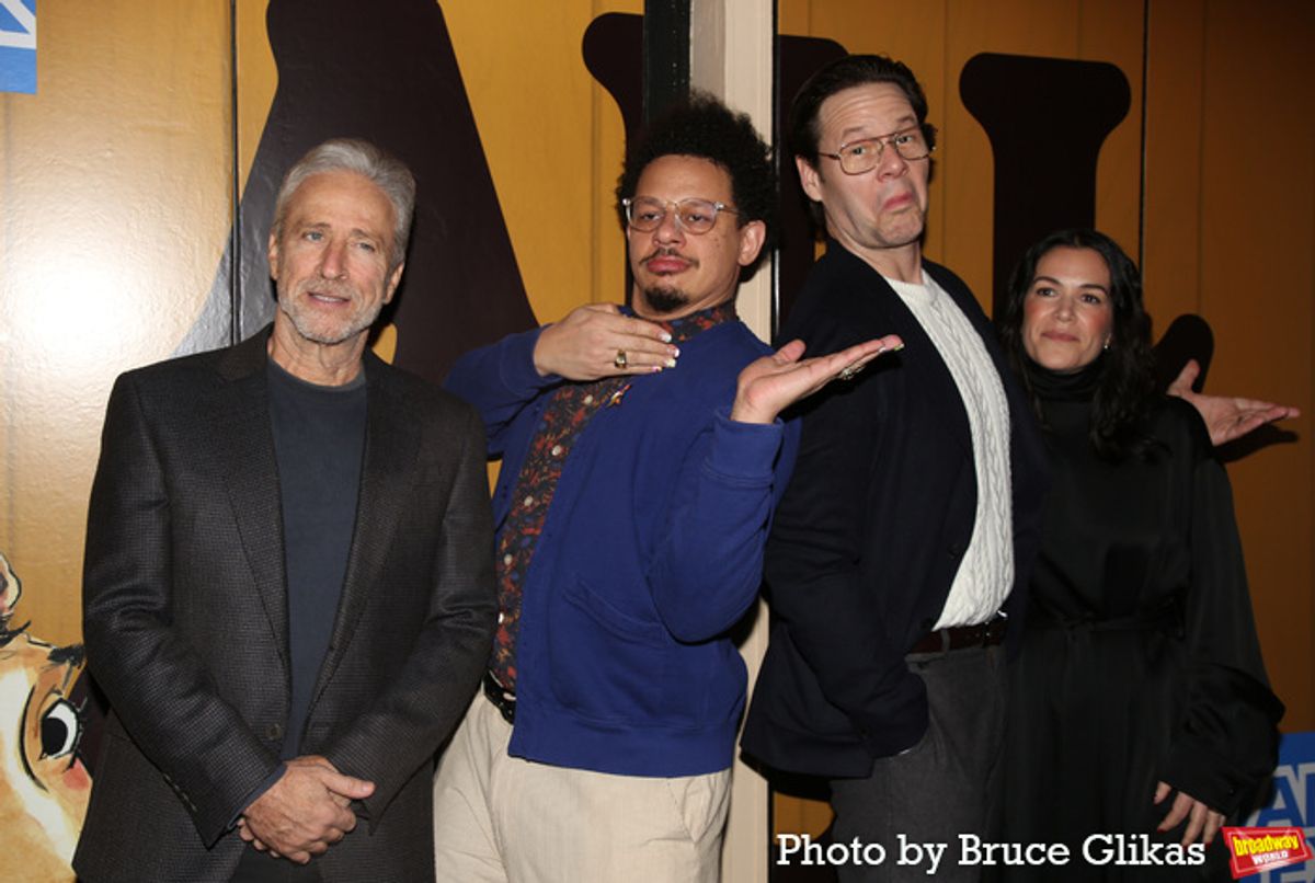 Jon Stewart, Eric Andre, Ike Barinholtz and Abbi Jacobson  at 