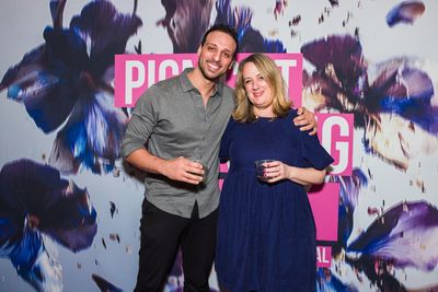 Ari’el Stachel and Greta Gertler Gold Photo