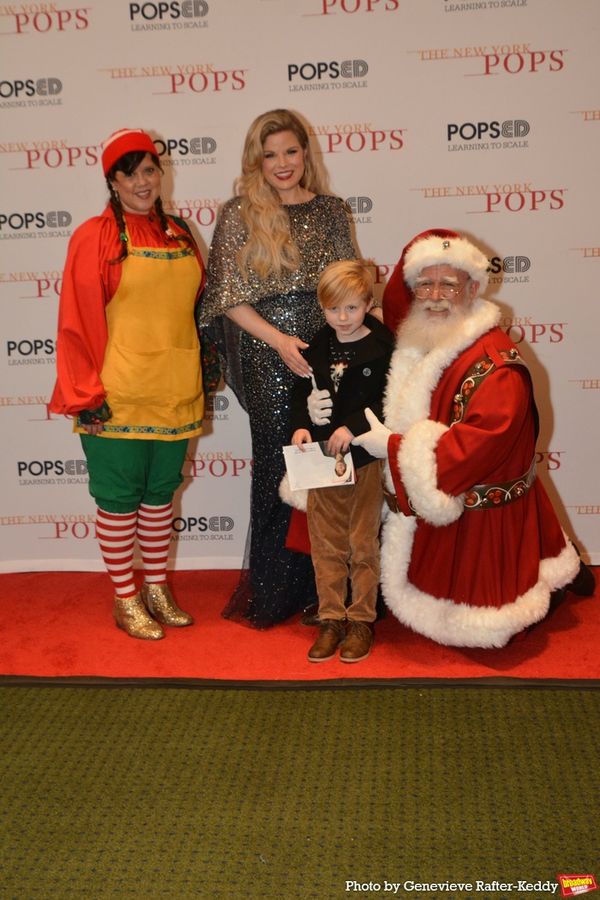 Pecan Pie, Santa Claus, Megan Hilty, Ronan and Santa Claus Photo