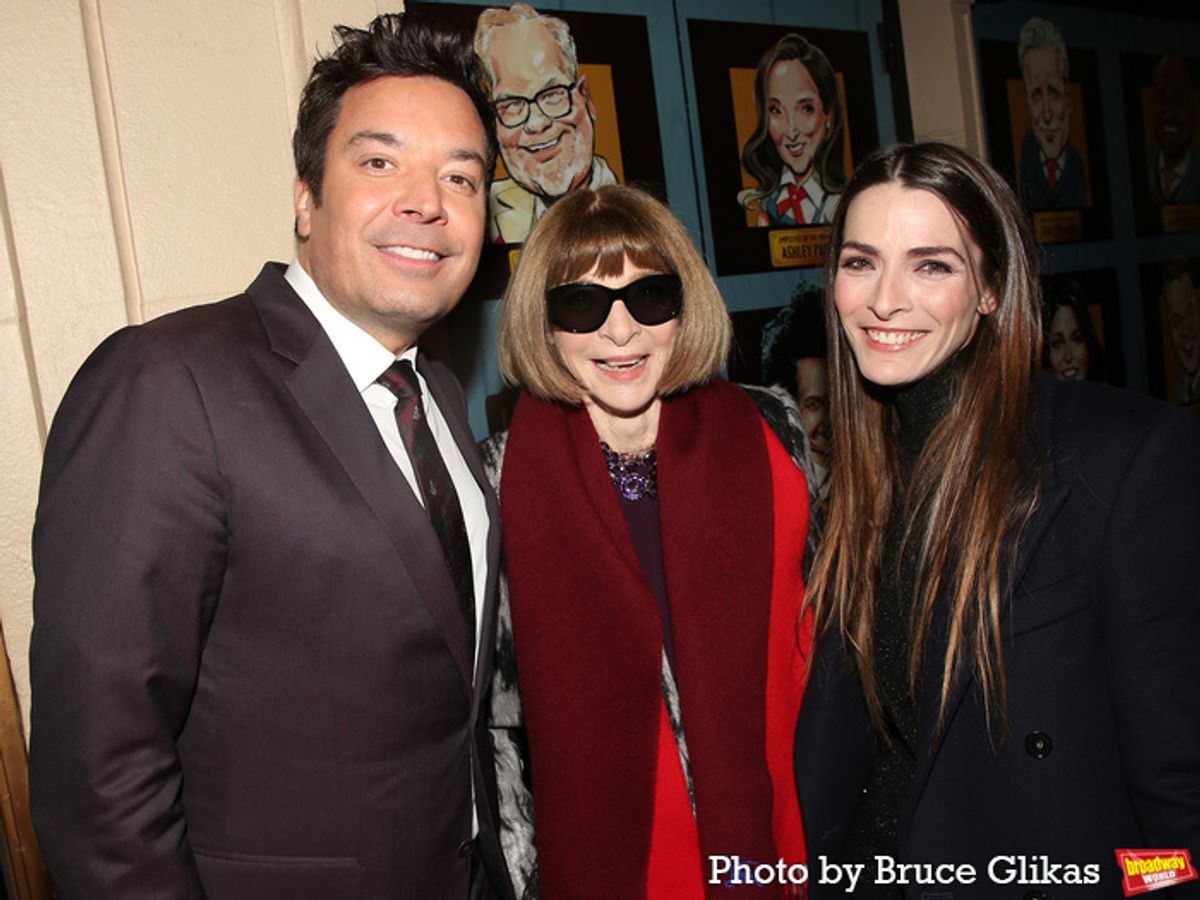 Jimmy Fallon, Anna Wintour and Bee Carrozzini  at 