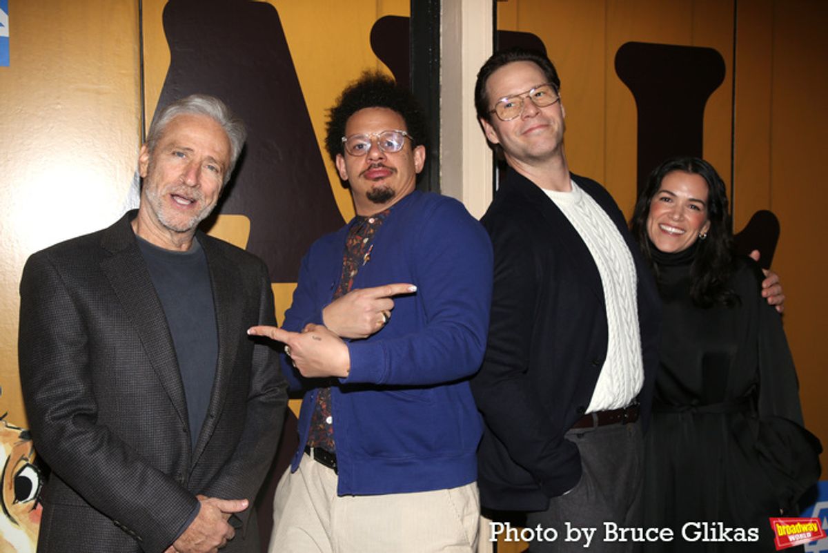 Jon Stewart, Eric Andre, Ike Barinholtz and Abbi Jacobson at 