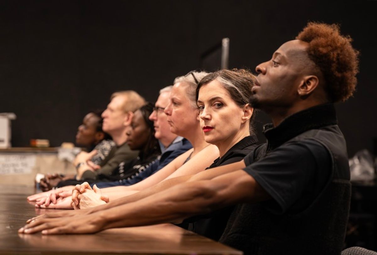 The company of Elevator Repair Service’s ULYSSES at 