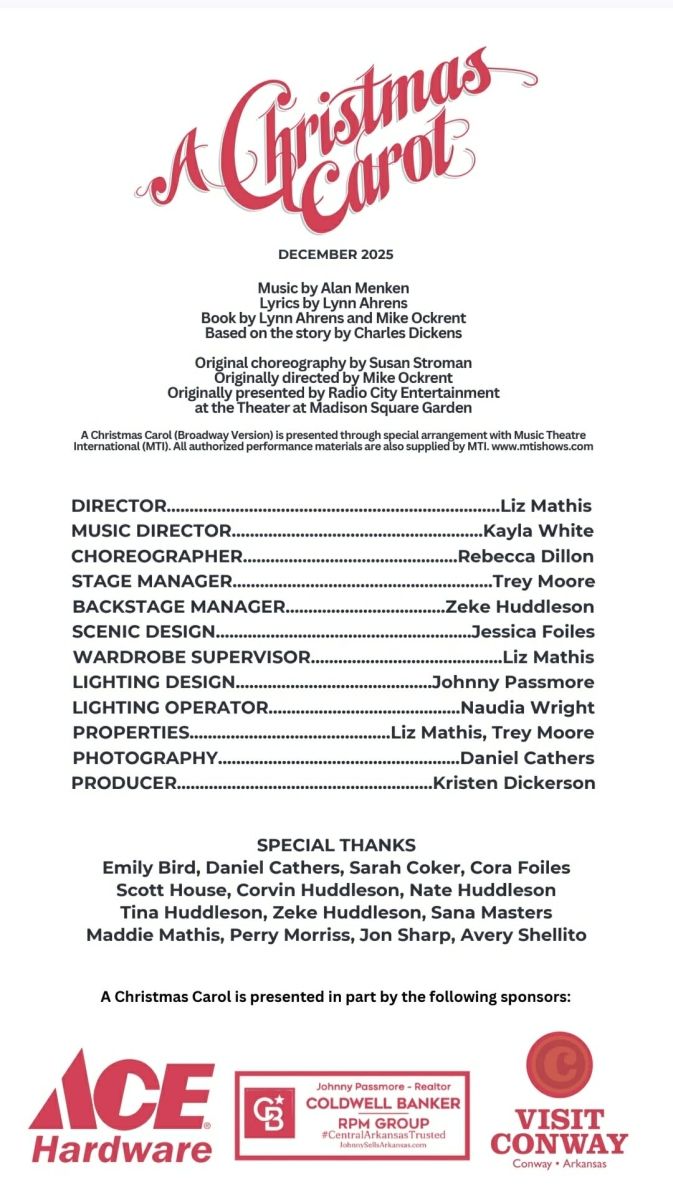 Review: A CHRISTMAS CAROL THE MUSICAL at Red Curtain Theatre in Conway  Image