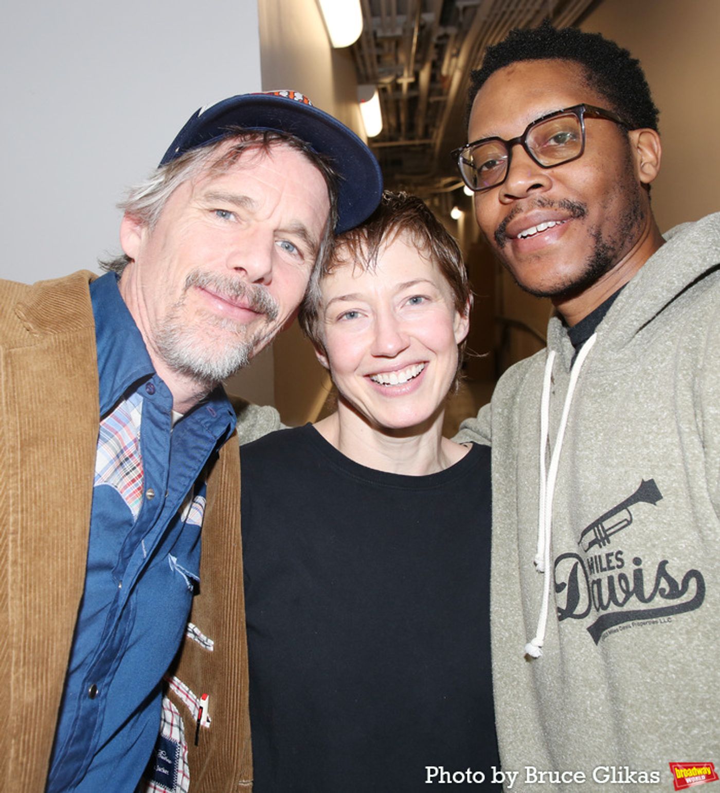 Photos: Ethan Hawke Visits Carrie Coon, Namir Smallwood and More in BUG Photos: Ethan Hawke Visits Carrie Coon, Namir Smallwood and More in BUG Image