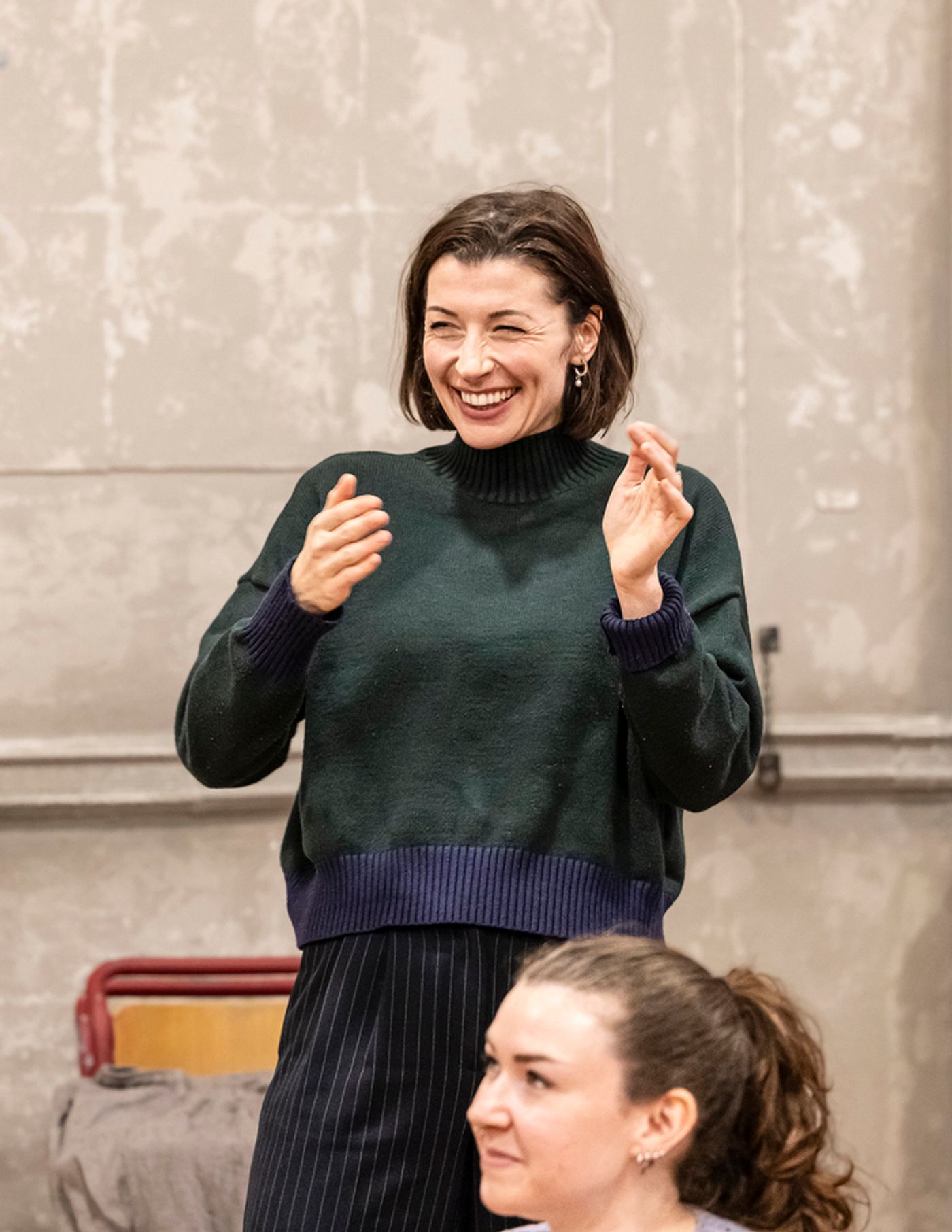 Photos: Frances McNamee, Rebecca Trehearn and Kirsty Findlay in BALLAD LINES Rehearsals  Image