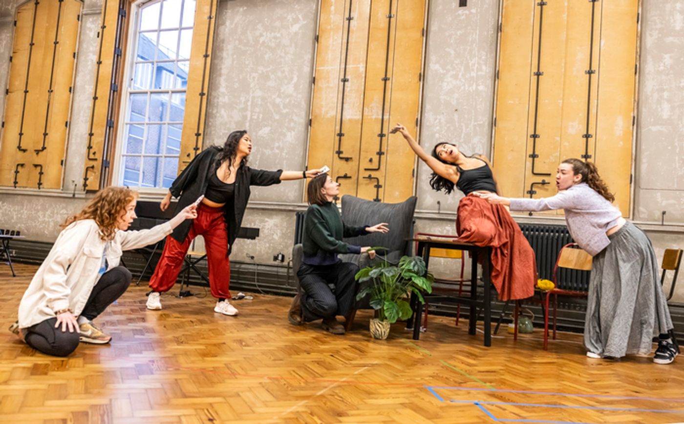 Photos: Frances McNamee, Rebecca Trehearn and Kirsty Findlay in BALLAD LINES Rehearsals Photos: Frances McNamee, Rebecca Trehearn and Kirsty Findlay in BALLAD LINES Rehearsals Image
