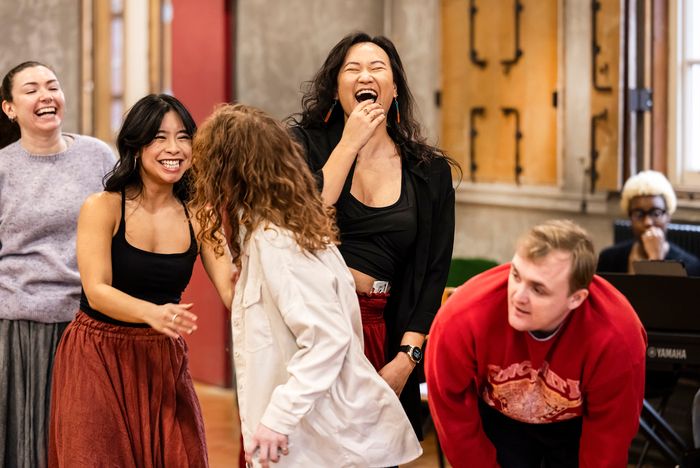 Photos: Frances McNamee, Rebecca Trehearn & Kirsty Findlay in BALLAD LINES Rehearsals — photo 7 of 14