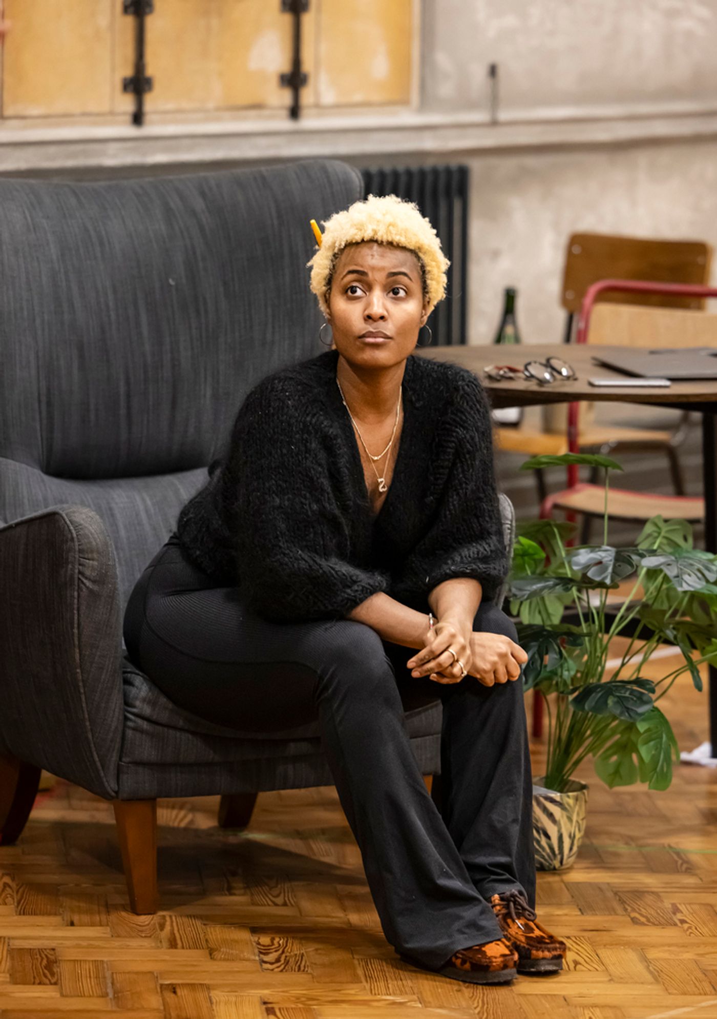 Photos: Frances McNamee, Rebecca Trehearn and Kirsty Findlay in BALLAD LINES Rehearsals  Image