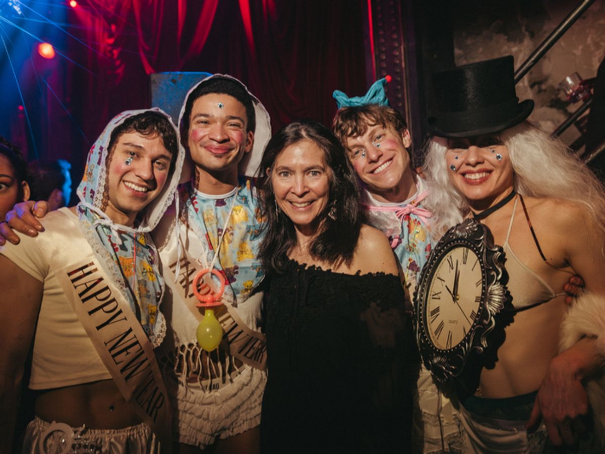 Diane Paulus (center) with Kevin Zambrano, Maxfield Haynes, Kody Jauron, and Baby Byrne at 